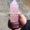 Wholesale nature rose crystal point/wand for home decoration