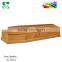 nice carving simple oak funeral coffin beds from China