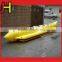 China Hot selling PVC fabric Inflatable flying banana Boat for water game