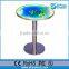 new design hot sale high top bar tables,interactive art color bar liquid cafe table