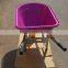 heavy duty pink poly tray commercial Wheelbarrow