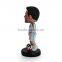 Resin sport player Messi bobble head