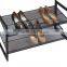4 tiers Stackable multi tiers shoes rack and metal mesh shoes Rack shoes storage