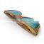 China Wooden Sunglasses 2017, Colorful Zebra Wood Eye Glasses