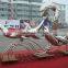 Stainless Steel Dolphin Statue Sculpture For Garden Public Use