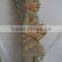 Wood Carved Sculpture with Antique Finish