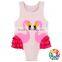 New Style Sleeveless Swan Printing Swim Wear Clothes Baby Girls One Piece Swimsuit