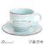 8oz ceramic tea cup and saucer