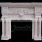 Modern home decoration use hand carved natural marble fireplace mantels