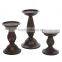 Retro Hosley's Set of 3 Resin Pillar Candle Holders