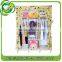 solid wooden unfinished shelf construction portable wardrobe