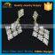 Fashion jewelry popular USA style big stone earring for DJ girls, stud earring wholesale