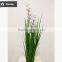 2017 Wholesale Nearly Nature Artificial Grass Synthetic Onion Grass with Orchid in Pot Fake Grass for Indoor Decoration