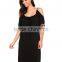 Lace prom dress women Summer Cold Shoulder Lace Tassel Loose Bohemian Beach Dress