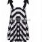 Summer Womens Dresses New Arrival 2016 Black &white Stripe Sexy Sling Beach Sundress Plus Size Dress