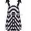 Summer Womens Dresses New Arrival 2016 Black &white Stripe Sexy Sling Beach Sundress Plus Size Dress