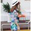 Three pieces women summer beach wear bohemia floral print swimsuit