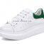 Girls ladies white leather board shoes stock liquidation