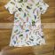 Feather Printed Girls' Summer Jersey
