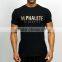Black Custom Printed Mens Tapered Gym T Shirt Olive Fitted Short Sleeve T Shirt OEM Fitness T Shirt Gym Wear Wholesale