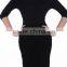 Ladies high waist cashmere tight knit pattern pencil skirt
