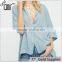 2017 OEM Ladies Common Clothing Lightweight Slouchy Cotton Blouse