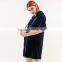 2017 Latest fashion half sleeve womens velvet hoodie dress