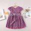 New style short sleeve polka dots summer girls beautiful children dress