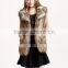 Europe and the United States the new imitation raccoon fur fur vest special women's new long faux fox fur vest