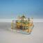 High Quality K9 Crystal Taj Mahal Model With 24k Gold Plating Metal JC0008