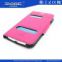 Front hollow design Wallet PU Fashion protective Case with buckle and stand for Samsung Galaxy Grand Duos/I9082