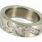 Classic Crystal Stainless Steel Rings Band Jewelry For Wedding