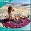 wholesale excellent mandala printed custom round beach towel