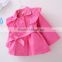 Flutter sleeve fashion suit jacket for girls confetti pink vintage baby jacket M6071303