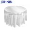 High quality 132'' white plain wedding round table cloth