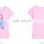 Custom Gilrs Cartoon Mermaid Tail Printed T-shirts