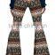 High Quality Retro Aztec Print Bell Bottom Flare Pants Leggings Women