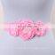 Triple satin flower sash,bridal sash Flower girl sash