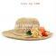 New Design summer flower straw hats
