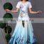 Fashion casual long printed maxi skirt for women bohemia dress