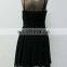 Woman's hot design black night dress