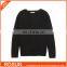 Ladies Black Tie-back ribbed cashmere blend sweater