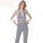fashion 2017 black and white polka dot jumpsuit vintage design jumpsuit tight jumpsuit