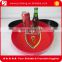 Red round pp plastic antiskid barware food serving tray factory supply