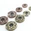 Brand Metal Snaps Buttons Brass Press Button Fasteners Black Gold Covered button