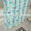 Popular New Fancy Designs PEVA Bathroom Eyelet Shower Curtain with Pockets