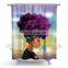 Factory Direct Sale High Quality Custom Printed African Shower Curtains polyester