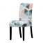 Dining Chair Cover Spandex Elastic Pastoral Print Modern Slipcovers Furniture Cover Kitchen Wedding housse