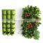 Indoor Outdoor Multi Pockets Non Woven Fabric Plant Wall Felt Vertical Garden