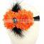 Orange and Black Over the Top Bows Girls Big Hair Bows Halloween Baby Headband Kids Autumn hair accessories